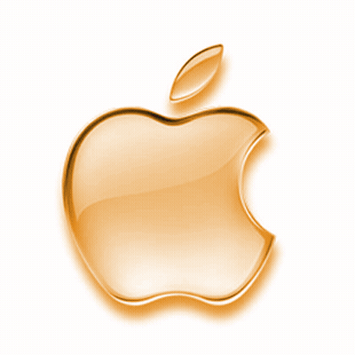 Purple Apple With Leaf GIF