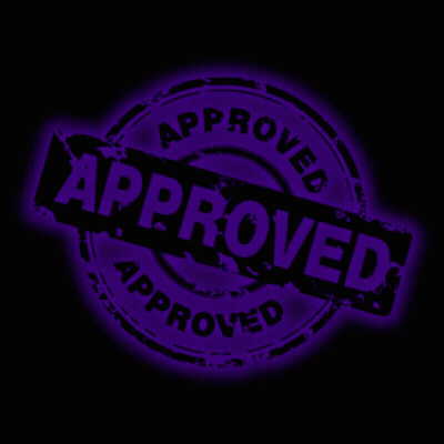 Purple Approved Stamp GIF