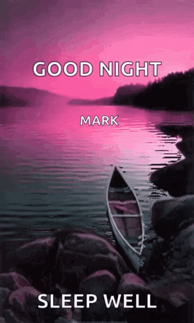 Purple Background Boat Good Night Mark Sleep Well GIF