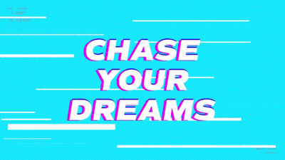 Purple Background Chase Your Dreams GIF