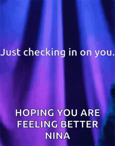 Purple Background Checking In On You GIF