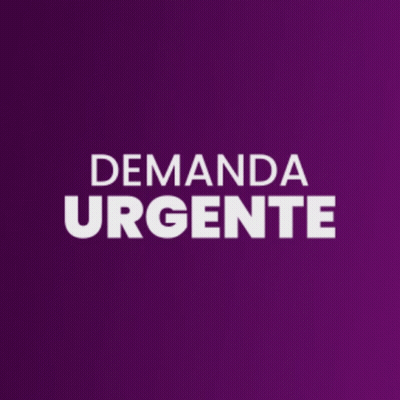 Purple Background Demanda Urgente GIF