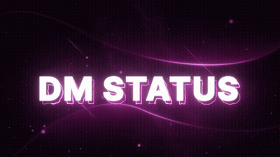 Purple Background DM Status GIF