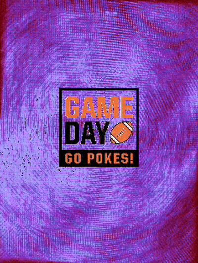 Purple Background Game Day Go Pokes GIF