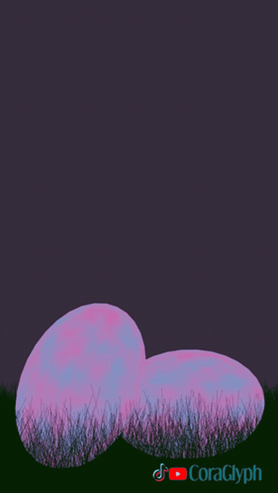 Purple Background Happy Easter GIF