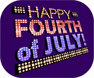 Purple Background Happy Fourth Of July GIF