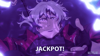 Purple Background Man Jackpot GIF