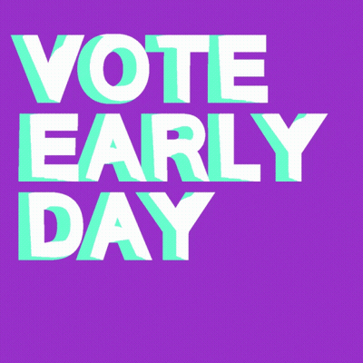 Purple Background Oct 24 Vote Early GIF