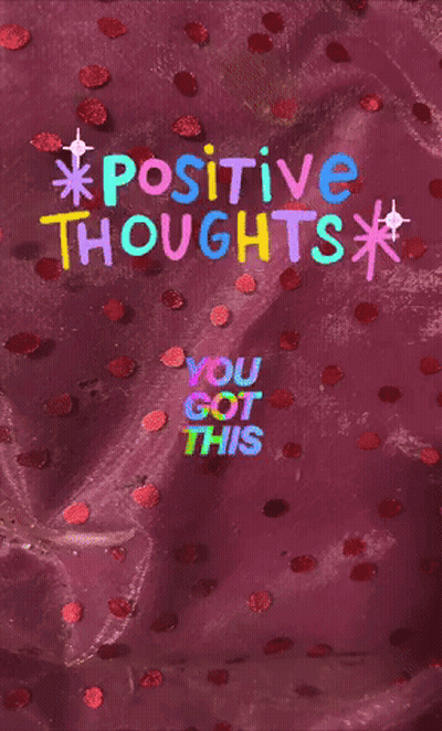 Purple Background Positive Thoughts You Got This