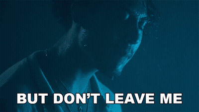 Purple Background Saying But Don't Leave Me GIF