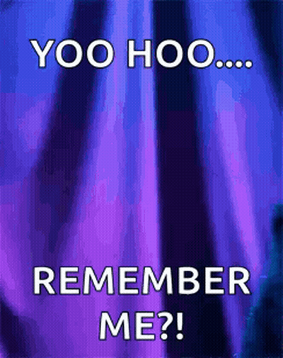 Purple Background Saying Yoo Hoo Remember Me GIF