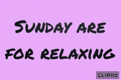Purple Background Sunday Are For Relaxing GIF