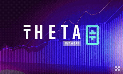 Purple Background Theta Network GIF