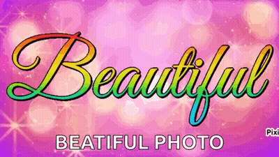 Purple Background With Beautiful Beautiful Photo GIF
