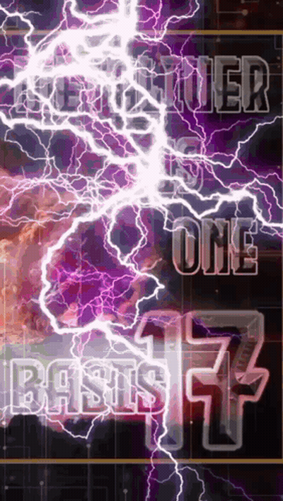 Purple Background With Lightning Frontier Is One Basics GIF
