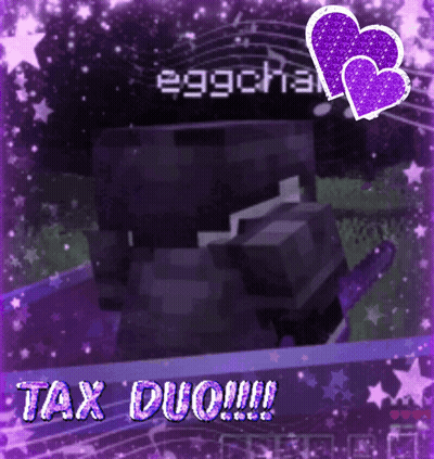 Purple Background With Purple Heart Tax Duo GIF