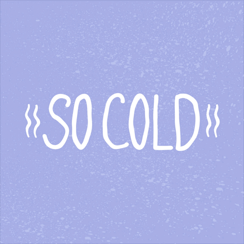 Purple Background With So Cold In White GIF