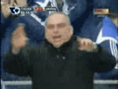Purple Background With Three Fans Saying Fans GIF