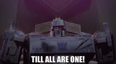 Purple Background With Till All Are One GIF