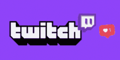 Purple Background With Twitch Logo And Likes GIF