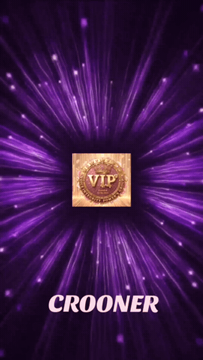 Purple Background With VIP Logo And Crooner GIF