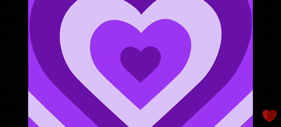 Purple Background With White Hearts And Red Heart GIF