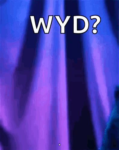 Purple Background With White Wyd GIF