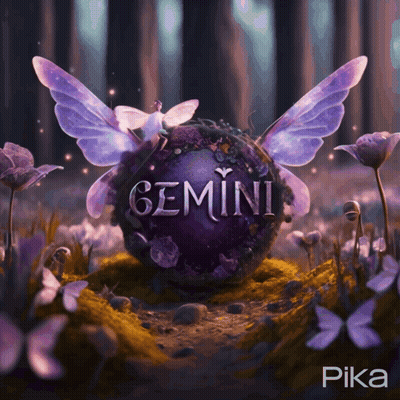 Purple Ball Saying Gemini