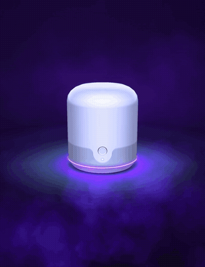Purple Ball With Letter M GIF