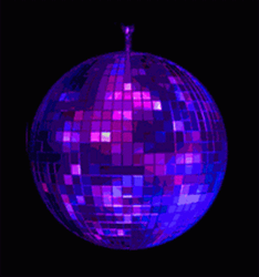 Purple Black Disco Ball GIF