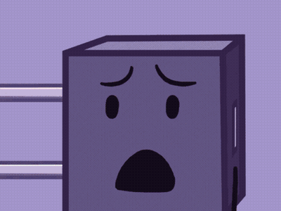 Purple Box Cartoon Face GIF