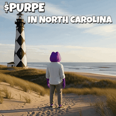 Purple Bunny Costume At Lighthouse Spurpe North Carolina GIF