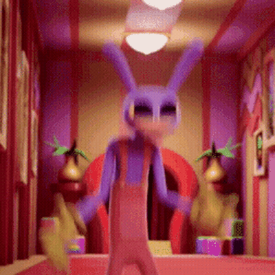 Purple Bunny Dancing GIF