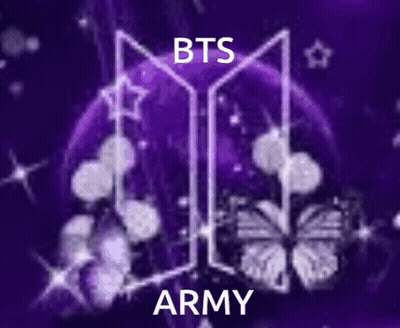 Purple Butterfly BTS ARMY GIF