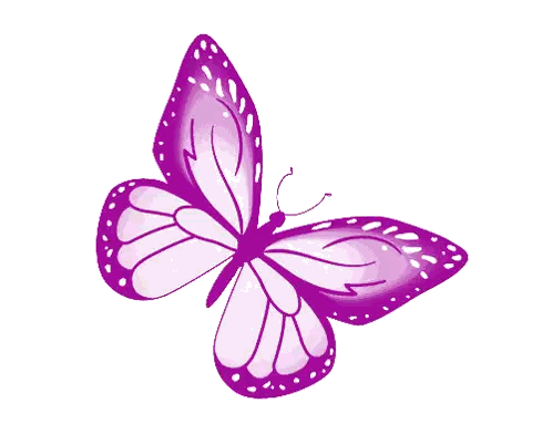 Purple Butterfly With White Spots Sticker