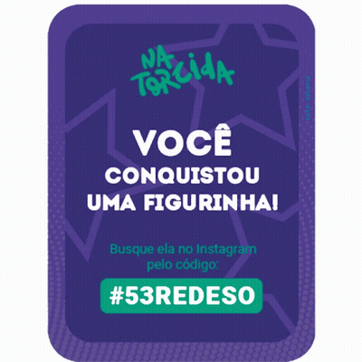 Purple Card Voce Conquistou Uma Figurinha GIF