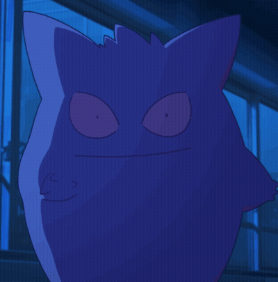 Purple Cartoon Character Smiling