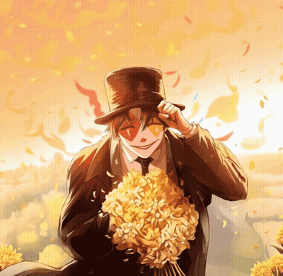 Purple Cartoon Mohawk Gold Chains Says April Fools GIF