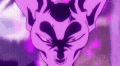 Purple Cat Close Up On Purple Background GIF