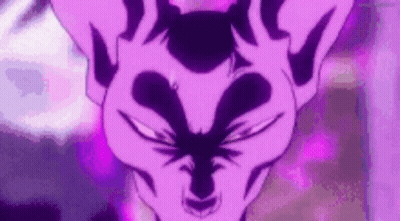 Purple Cat Close Up On Purple Background GIF
