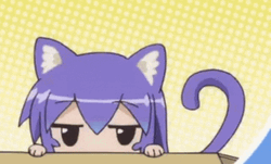 Purple Cat Girl Anime GIF