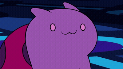 Purple Cat Smiley Face GIF