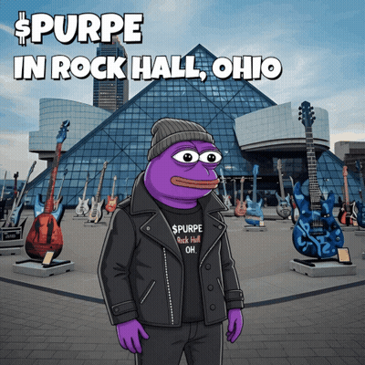 Purple Character Purpe Rock Hall Ohio Poster GIF