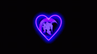 Purple Circle On Black Background GIF