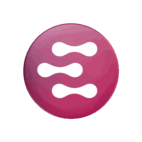 Purple Circle With Three White Dots Sticker