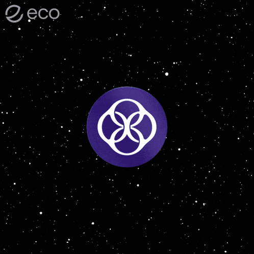 Purple Circle With White Circle Inside And ECO GIF
