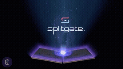 Purple Coin With Letters E And O GIF