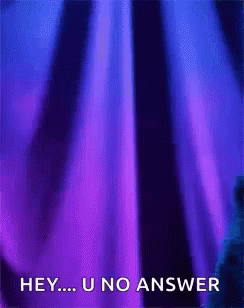 Purple Curtain Hey U No Answer GIF