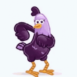Purple Dancing Chicken GIF