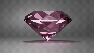 Purple Diamond On Gray Background GIF